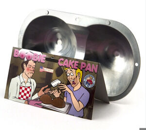 Vintage Boobie Cake Pan 11" Reusable Cake Ice Mold for Bachelor Parties